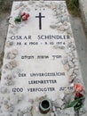 Gravestone of Oskar Schindler in Jerusalem