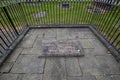 The gravestone of pottery manufacturer Josiah Wedgewood in Stoke Minster in Staffordshire