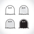 Gravestone - set of Royalty Free Stock Photo