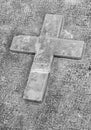 Gravestone Stone Cross Royalty Free Stock Photo
