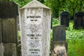 Gravestone of the writer Franz Kafka