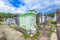Gravestones at the Lafayette Cemetery No. 1 in New Orleans