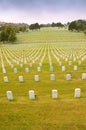 Gravestones in the military cemetary Royalty Free Stock Photo