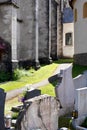 Lambach Abbey gravestones Royalty Free Stock Photo