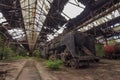 Graveyard of abandoned trains