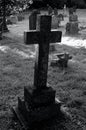 Graveyard Cross. Royalty Free Stock Photo