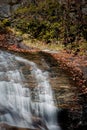 Graveyard Fields waterfall in Autumn in North Carolina Royalty Free Stock Photo