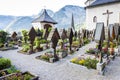 graveyard in Hallstatt, Upper Austria, Austria Royalty Free Stock Photo