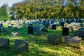 Graveyard at Parish church  in Ormskirk Royalty Free Stock Photo