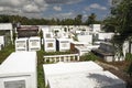 Graveyard in Philippines Iloilo. Royalty Free Stock Photo