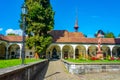 Graveyard at Saint Leodegar church in Swiss town Luzern