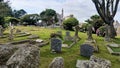 Graveyard in St Michael\'s Mount Royalty Free Stock Photo