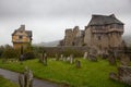 Graveyard by Stokesay castle in Shropshire