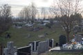 Graveyard in a tiny village