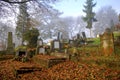 graveyard in transylvania Royalty Free Stock Photo