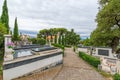 Graveyard in Tucepi Croatia Royalty Free Stock Photo