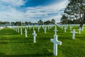 Graveyards of fallen soldiers in Normandy