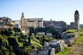 Gravina in Puglia: picturesque landscape of the the deep ravine and the old town with the ancient cathedral, Bari, Apulia, Italy