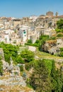 Panoramic sight of Gravina in Puglia on a sunny summer day, province of Bari, Puglia Apulia, southern Italy. Royalty Free Stock Photo