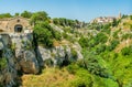 Panoramic sight of Gravina in Puglia on a sunny summer day, province of Bari, Puglia Apulia, southern Italy. Royalty Free Stock Photo
