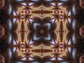 Gravitation distorted kaleidoscope