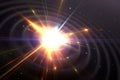 Gravitational waves of a core-collapse supernova explosion Royalty Free Stock Photo