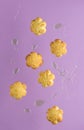 Gravity cookies with honey Royalty Free Stock Photo