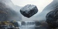 Gravity-Defying Landscape Where Massive Structures Float for Futuristic Design, Landscape Architecture, and Sci-Fi Exploration