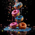 Gravity-Defying Whimsical Donuts