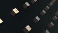 Gravity matal cube abstract background 3d animation
