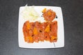 Gravlax salmon with citrus, photo from up Royalty Free Stock Photo