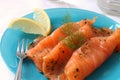 Gravlax Slices Royalty Free Stock Photo