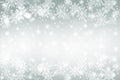 Gray abstract background. white bokeh snowflakes blurred beautiful shiny lights. use for Merry Christmas, happy new year wallpaper Royalty Free Stock Photo