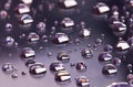 Gray abstract translucent water drops background