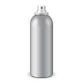 Gray Aerosol Spray Metal Bottle Can: Paint, Graffiti, Deodorant EPS10