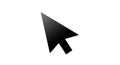 Cursor arrow: simple pointer icon for user interface and navigation design tool Royalty Free Stock Photo