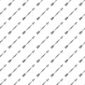 Gray arrows seamless pattern on white background