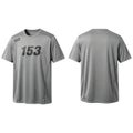Gray athletic jersey with number 153 isolated on white background Royalty Free Stock Photo