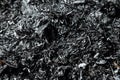 Gray background ashes, burned plants, abstract texture of coals and ashes. Macro shot Royalty Free Stock Photo