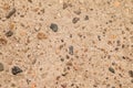 Gray background. Concrete and colored pebbles Royalty Free Stock Photo