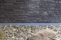 gray background made of different stones and gray slabs of different sizes and colors Royalty Free Stock Photo