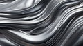 Gray background with molten metal effect. Wavy gray background. The texture of liquid metal