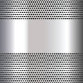 Gray background perforated sheet