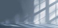 Â Gray background for the product presentation with shadow and light from the windows Royalty Free Stock Photo