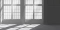 Â Gray background for the product presentation with shadow and light from the windows Royalty Free Stock Photo