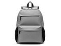 Gray backpack isolated on white background Royalty Free Stock Photo