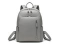 Gray backpack isolated on white background Royalty Free Stock Photo