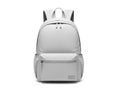 Gray backpack isolated on white background Royalty Free Stock Photo