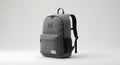 Gray Backpack Mockup: Stylish and Functional Design Royalty Free Stock Photo
