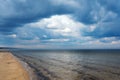 Gray Baltic sea. Royalty Free Stock Photo